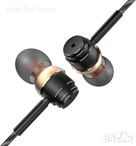 Кабелни слушалки HOISTAC с кабел, стерео слушалки с микрофон, снимка 2 - Слушалки и портативни колонки - 50962667