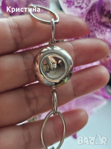 Красива сребърна гривна, снимка 4 - Гривни - 53905859