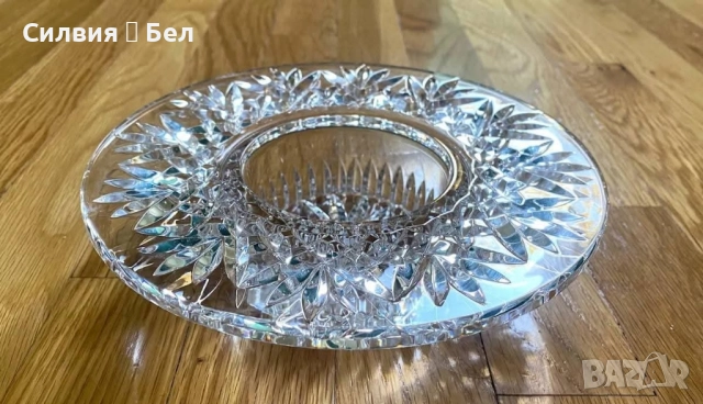 Луксозен кристален свещник Waterford Crystal "Bethany" Ирландия , снимка 2 - Декорация за дома - 51730431