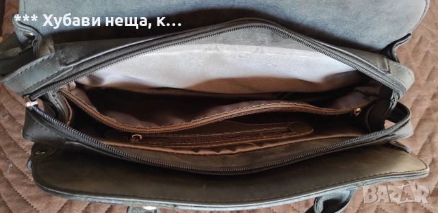 *ИзГодНо* Чанти 👜Кожена бизнес чанта GUESS, Голям сак, Чанта с голям обем за лаптоп, Дънкова, снимка 11 - Чанти - 33158818