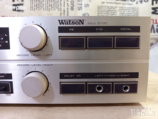 Касетен Дек "Watson"8190, снимка 2 - Декове - 53002426