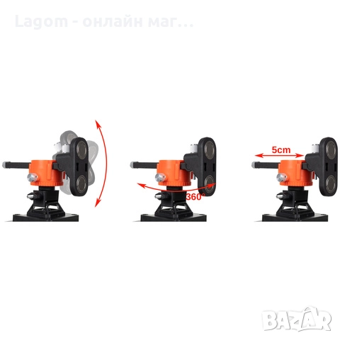 4D лазерен нивелир 16 линии – зелен 360° самонивелиращ, IP54, 2 батерии, скоба за стенен монтаж, снимка 8 - Други инструменти - 52561216