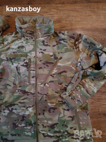 Mil-Tec Jacket Delta Fleece Multitarn - ловно софтшел яке КАТО НОВО 2ХЛ, снимка 3 - Якета - 52496590