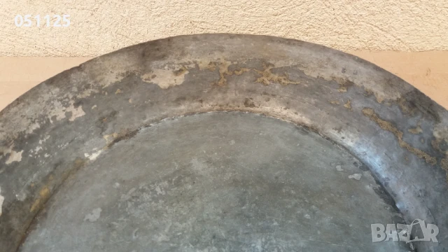 стара голяма кована бакърена тепсия, леген , тава , снимка 5 - Антикварни и старинни предмети - 50596438