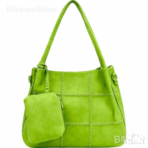 Елегантна и практична дамска чанта с включено портмоне, снимка 2 - Чанти - 52346756