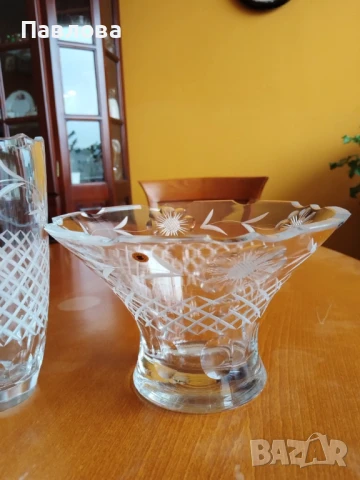 Кристални вази, бижутиера, фруктиера, снимка 6 - Декорация за дома - 50826049