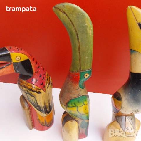 НАЙ ДОБРАТА ОФЕРТА Сет 3 фигури от Балсово дърво, Еквадор , снимка 3 - Статуетки - 53181908