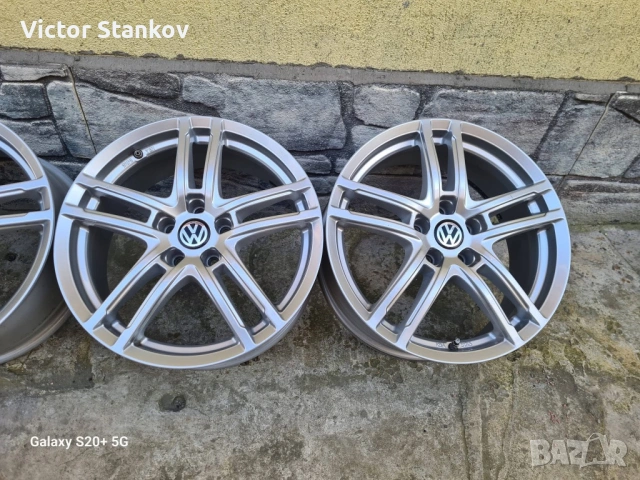 Продавам джанти Dezent Volkswagen 5x112 18 цола, снимка 6 - Гуми и джанти - 54145669