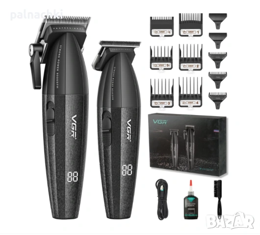 Безжичен професионален комплект за подстригване 2 в 1 VGR V-640