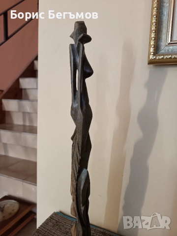 Декоративна дървена скулптура – ​​Женска фигура, снимка 8 - Колекции - 53886826