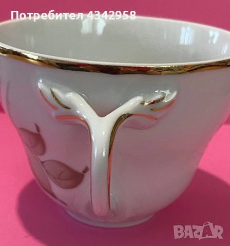 Oscar Schaller.(1918-1935). Чаши за чай.10 брой , снимка 4 - Антикварни и старинни предмети - 52882485