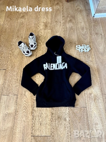 Balenciaga!Страхотно топло ежедневно худи Balenciaga.С М Л размер, снимка 8 - Суичъри - 52150536