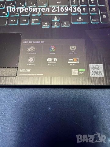 Геймърски лаптоп ASUS TUF F15 FX506L, снимка 7 - Лаптопи за игри - 52789214