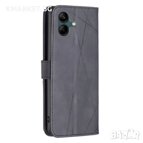 Samsung Galaxy A06 BINFEN COLOR Magnetic Wallet Кожен Калъф и Протектор, снимка 12 - Калъфи, кейсове - 48197061