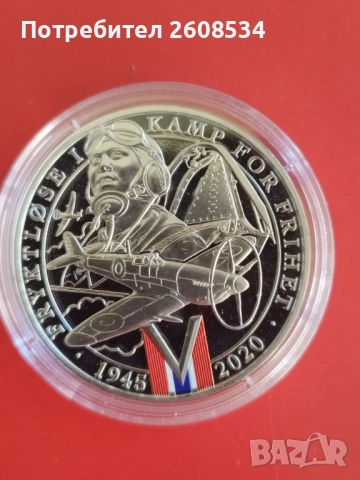 НОРВЕЖКИ БРОНЗОВ ПЛАКЕТ /МЕДАЛ/  С ПОКРИТИЕ ОТ ❗️ЧИСТА ПЛАТИНА❗, снимка 2 - Нумизматика и бонистика - 51747341