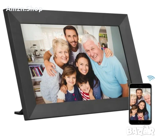 10.1" Smart Цифрова рамка за снимки дигитална фоторамка 1280х800 HD IPS сензорен екран