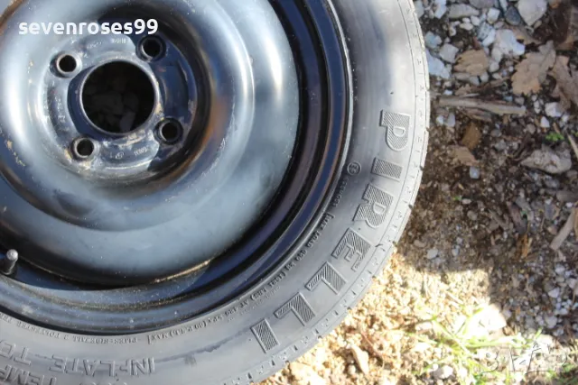 Резервна гума патерица Pirelli 4X108 15 Ford peugeot 4J ET40 2150836 125/80/15, снимка 3 - Гуми и джанти - 47501020