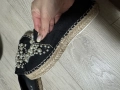 Еспадрили с камъни и перли, снимка 4