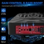 Компактен 10” автомобилен 1200W(peak) активен субуфер с RGB динамична подсветка и контрол на басите, снимка 7