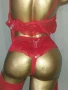 Cottelli Collection S/L Ярко червен прозрачен корсет с жартиери ,полупрашка чорапи , снимка 5
