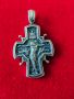 Сребърен кръст, православен кръст, кръст от сребро, кръст с разпятие, сребро 925, снимка 3
