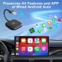 PAUNEZUEL Безжичен CarPlay адаптер за iPhone - Bluetooth адаптер за OEM, снимка 7