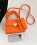 Модерна чантичка в оранжево  , снимка 7