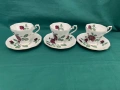 Порцеланов двоен сет с рози, снимка 2