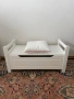 ТОП, бяла дървена пейка за съхранение!, снимка 1