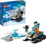 Конструктор LEGO City (60376)- Снегомобил, Арктически изследовател 