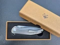 Сгъваем нож SHIROGOROV модел 2025г,стомана М390,титаниева дръжка,SH203, снимка 12