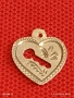 Сребърен медальон във формата на сърце ❤️ с апликация на ключ романтичен подарък 52648, снимка 6