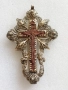 Много рядък руски филигранен кръст(сребро 84) и вграден Исус Христос изработен от чимширено дърво., снимка 5