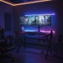 Геймърско компютърно бюро с RGB LED осветление, снимка 3