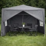 Просторна градинска шатра - стабилна конструкция и водоустойчива рамка, снимка 6