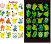 pokemon Покемон Пикачу светещи лист Tattoo татос татуировка временна детска татоси татоси татуси, снимка 1