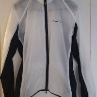 Бяло и черно вело яке за дъжд и вятър, снимка 1 - Спортна екипировка - 45240996