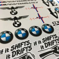 Стикери BMW - лист А4, снимка 4 - Аксесоари и консумативи - 45053331