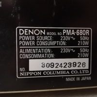 Стерео усилвател DENON PMA - 680R, снимка 8 - Ресийвъри, усилватели, смесителни пултове - 45018653