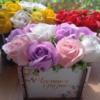 Букети с рози от пластичен сапун , снимка 7 - Декорация за дома - 45457464