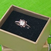 Красив сребърен пръстен с камък , снимка 3 - Пръстени - 45469232