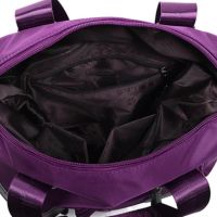 Непромокаема текстилна голяма черна,червена или лилава чанта, снимка 3 - Чанти - 45489866