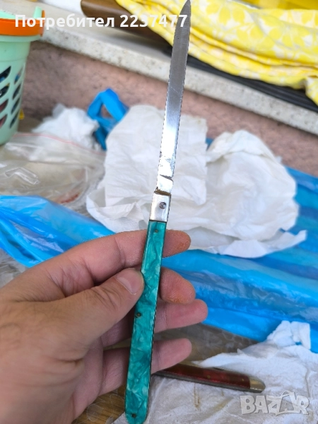 соц дълго дегустаторско ножче Велико Търново , снимка 1