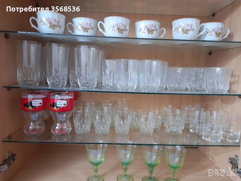 Стъклени и порцеланови чаши , снимка 1