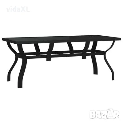 vidaXL Градинска маса, черна（SKU:318769, снимка 1