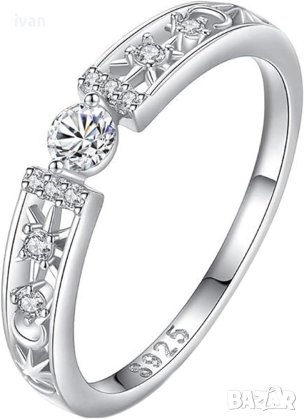 намаление сребърен дамски пръстен размер 6. нов в опаковка., снимка 1