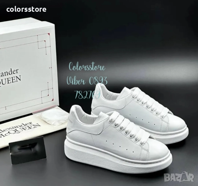 Дамски бели кецове Alexander McQueen/BR381x, снимка 1