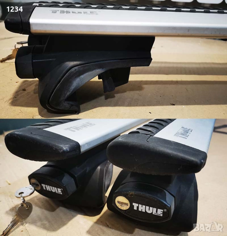 THULE Wingbar алуминиев багажник напречни греди за монтаж на надлъжни рейки 120cm, снимка 1