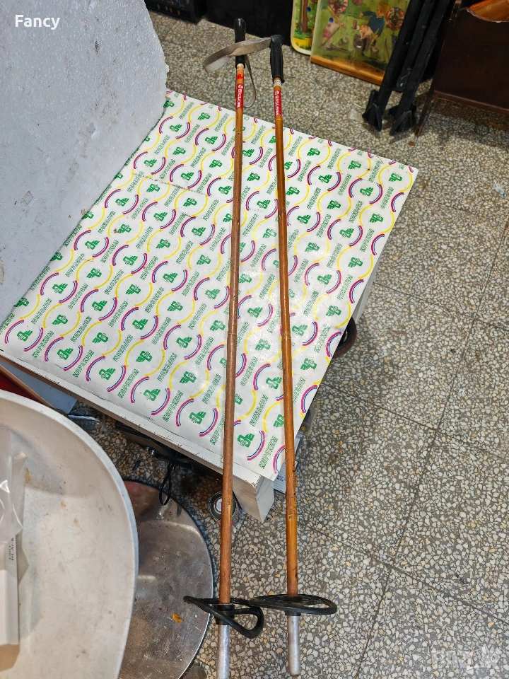 Бамбукови ски щеки Skilom 105 см, снимка 1