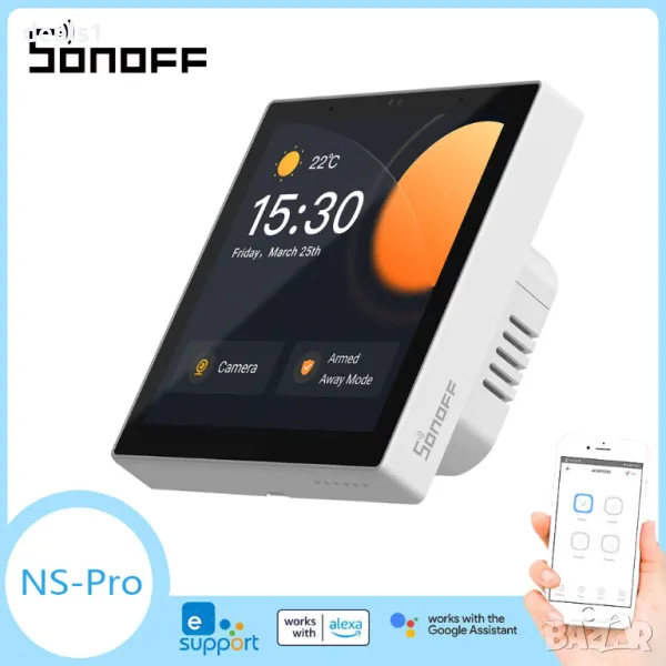 SONOFF NSPanel PRO Интелигентен контролен панел Бял цвят, снимка 1